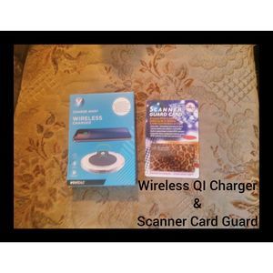BUNDLE Wireless QI Charger & Scanner Card Guard